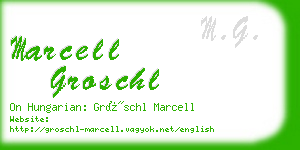marcell groschl business card